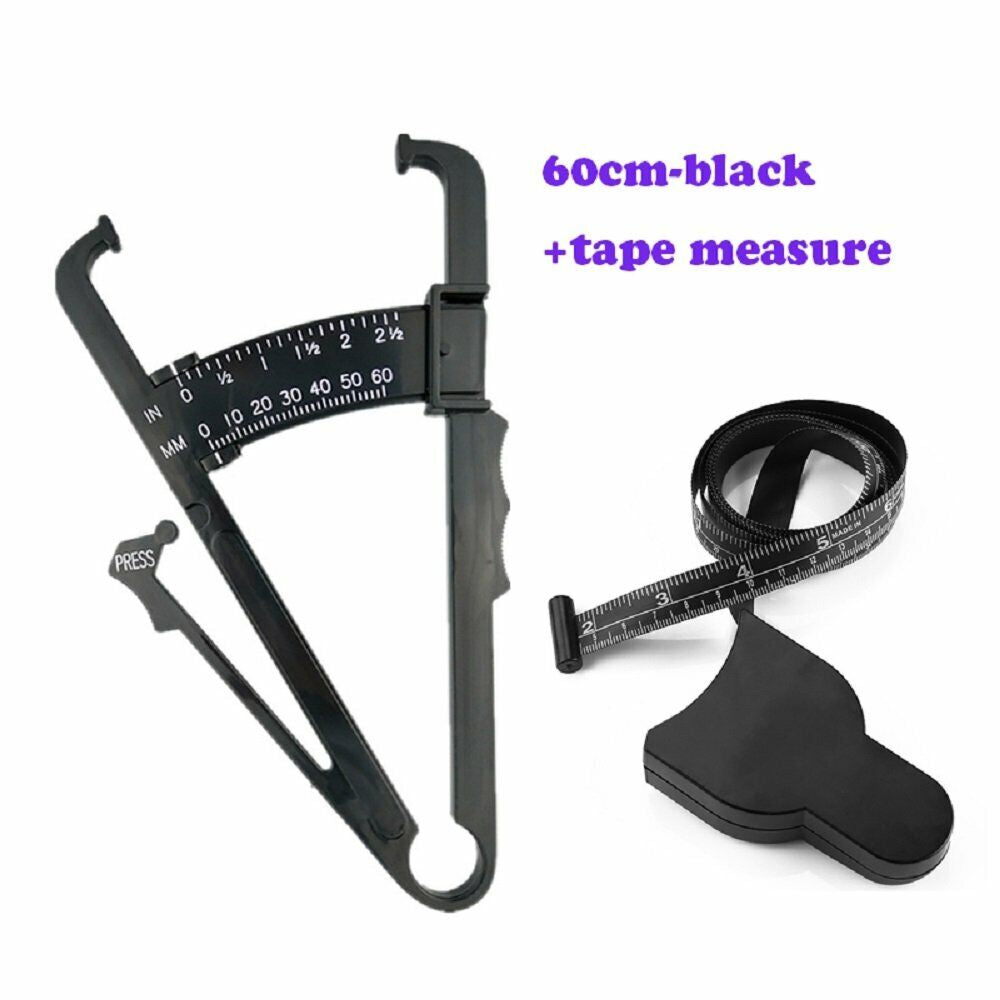 2-Pack Body Fat Caliper and Measuring Tape Set for BMI and Fitness Assessment