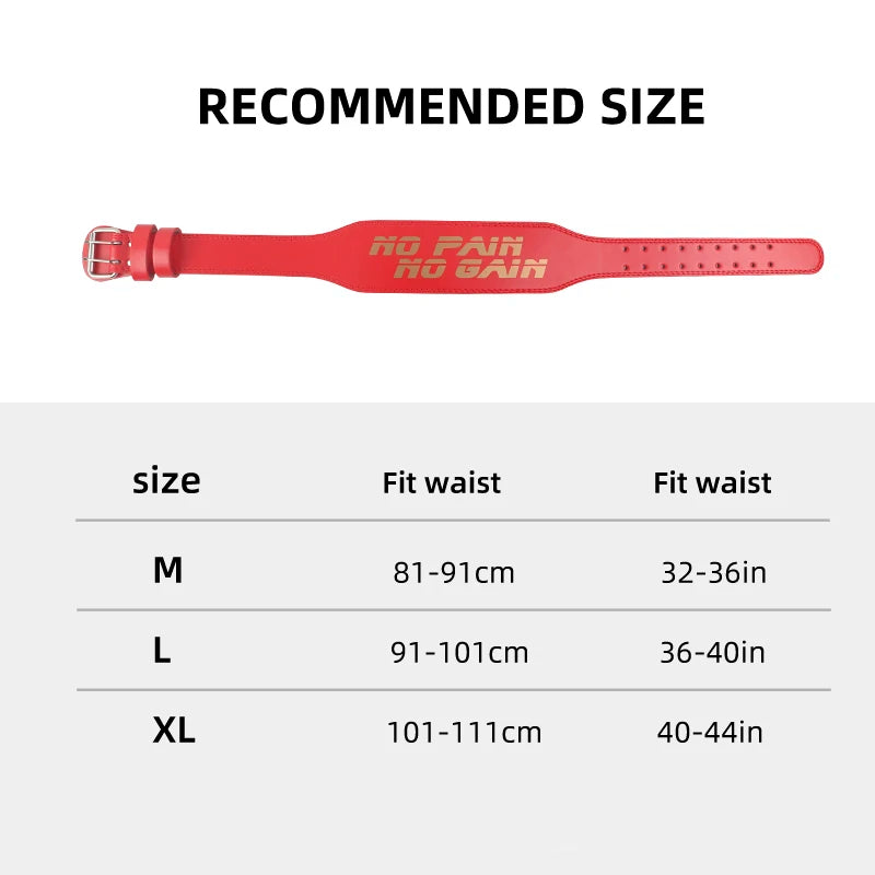Professional Weight Lifting Belt for Powerlifting, Squats, and Bodybuilding - Unisex Fitness Support Gear