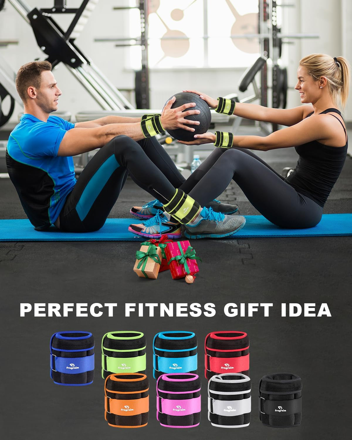 Adjustable Ankle Weights with Removable Weights (1-20 lbs) for Jogging, Gymnastics, Aerobics, and Physical Therapy