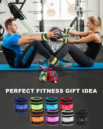 Adjustable Ankle Weights with Removable Weights (1-20 lbs) for Jogging, Gymnastics, Aerobics, and Physical Therapy