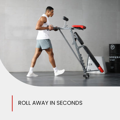 Multi-Functional FID Weight Bench for Comprehensive Full-Body Workouts – Includes Hyper Back Extension, Roman Chair, Adjustable Ab Sit-Up Bench, Incline/Decline Bench, and Flat Bench