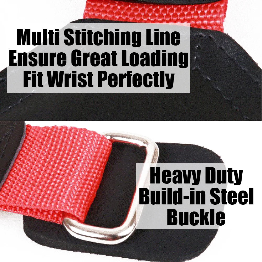 Cowhide Weight Lifting Gloves with Wrist Straps for Dumbbell and Barbell Training - Professional Fitness Equipment for Powerlifting and Strength Training
