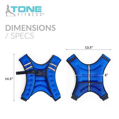 12-Pound Neoprene Weighted Vest in Blue